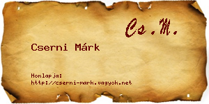 Cserni Márk névjegykártya